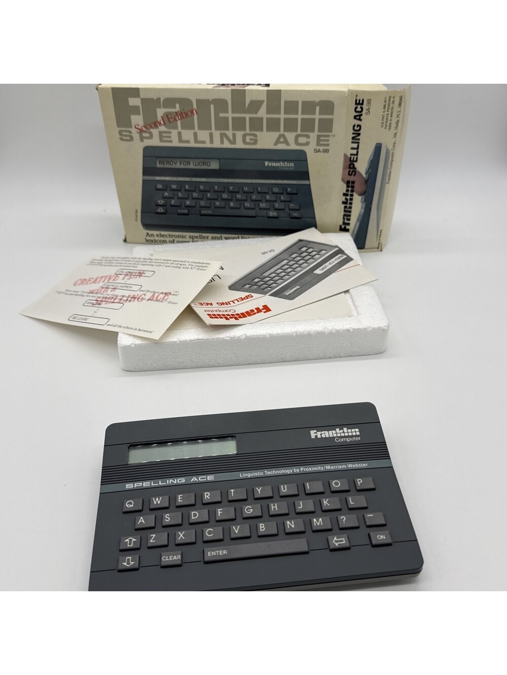 Vintage Franklin Spelling Ace SA-88 Electronic Spell Checker Parts Corrosion